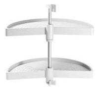 Jeu de plateaux shelvo emuca 1/2 lune pour module 900 mm en plastique blanc - 8929315 Blanc G