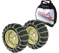 Jeu de pneus pour tracteur - Entraînement robuste - Acier anticorrosion - 16x6,5x8 - Couleur argent