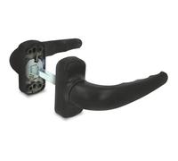 Jeu De Poignée De Porte À Rosace Renforcée - Modèle Sendoa - Fabriqué En Alum M - Ensions : 125 X 66 Mm - Carré De 8 Mm - Idéal Po