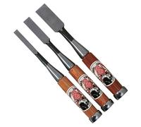 Jeu de poinçons de marquage, 3 pièces (9, 15, 24 mm), acier, manche en bois