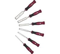 Jeu de poinçons de marquage, 6 pièces, de 6 à 26 mm, système 2K, couleurs : argent, rouge, noir