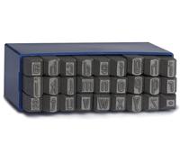 Jeu de poinçons pour frapper les lettres minuscules de a à z, 8 mm, en acier
