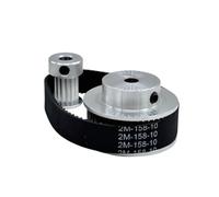 Jeu de poulies distribution GT2 16T 48T, roue synchrone en aluminium | Convient aux ceintures de 6/10 mm de largeur(48T10mm,2GT-600-6mm,16T3mm)