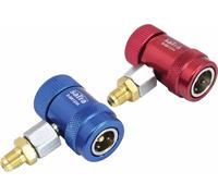 Jeu de raccords rapides pour climatiseurs avec réfrigérant R1234YF, 90 degrés