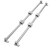Jeu de rails de guidage linéaire SFC20 - 1000 mm - 2 pièces : 39,4 pouces/1000 mm rails de guidage SFC20, 4 pièces blocs de glissement SC20, 4 pièces supports de rail - rails linéaires et jeu de roule