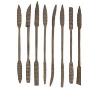 Jeu de râpes et de limes en bois robustes - différents outils pour le ponçage et le dégrossissage - coffret de 8 pièces