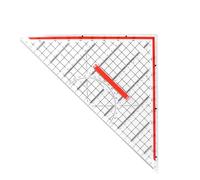 Jeu de règles triangulaires transparentes - Outils de dessin géométrique avec échelle de mesure claire, instrument de précision pour le dessin d'angles pour la conception et les travaux de