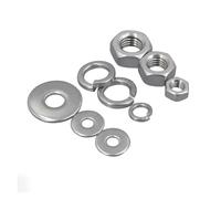 Jeu De Rondelles D'écrou En Acier Inoxydable 304 M2-M33 | Combinaison De Rondelles Élastiques À Joint Plat Hexagonal(50set M3.5)