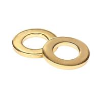 Jeu de rondelles plates en laiton M2-M20, plusieurs tailles, Pack de bagues d'étanchéité robustes et durables(M4x8x0.5mm-100PCS)