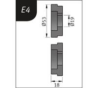 Jeu de rouleaux de cintrage Metallkraft, type E4, Ø 53 x 19 x 18 mm, 3880124