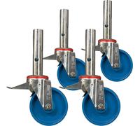 Jeu de roulettes Ø 125 mm, 4 pièces, pour échafaudage KRAUSE ClimTec