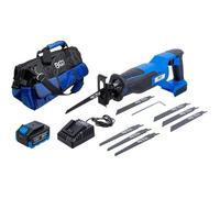 Jeu de Scie Sabre Sans Balais 18V - Batterie et Chargeur Rapide Inclus - Puissance et Mobilité Optimales - D-Work