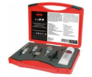 Jeu de scies cloches en carbure Ruko dans un coffret en plastique