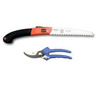 Jeu de scies et de ciseaux 149/20, scie d'égoïne pliante RS180/18