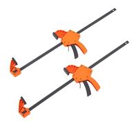 Jeu de serre-joints à une main 2x 609,6mm d'ouverture de mâchoire - Serre-joints à serrage rapide Capacité de charge 136kg - Serre-joints à vis - Idéal pour le montage du bois et de l'acier
