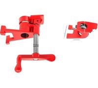Jeu de serre-joints à vis, fonte, spécifications pour tuyaux 3/4", longueur totale 19 cm, hauteur du serre-joint 6 cm, nombre de pièces 4