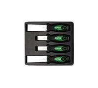 Jeu de spatules de plâtrier TOPTUL 4 pièce (32x1.2, 32x2.5, 20x1.2, 20x2.5 mm)