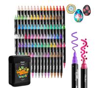 Jeu de stylos à peinture acrylique, années 90, avec pointes rondes et fines, résistants à l'eau