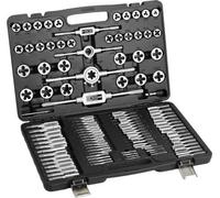 Jeu de tarauds 110 pièces - Jeu de tarauds de M2 à M18 - Coffret d'outils inclus - Pour le meulage et la réparation des câbles - Acier