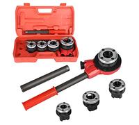Jeu de tarauds de filetage de tuyau 1/2", 3/4", 1", 1-1/4", Jeu de filières automatiques Coffret filières de Plombier Super Cut Coffret Cage porte Filiére