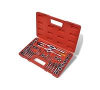 Jeu de tarauds et de filières - - 40 pièces - Acier au carbone - Mallette de transport incluse