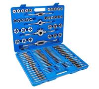 Jeu de tarauds et de matrices, en acier allié, ensemble d'outils polyvalent, 110 pièces