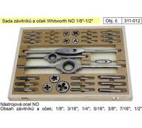 Jeu de tarauds et d'oeillets Whitworth 1/8"-1/2" NO, Beech Tools