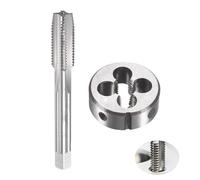 Jeu de Tarauds et Filières 1 mm Kit Taraudage Métrique HSS Acier Allié Outil Mecanique Auto pour Réparation Filetage et Usinage Précis sur Métal Cuivre Aluminium Tareaux et Filieres Coffret