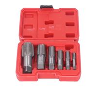 Jeu de tarauds NPT en acier au carbone 6 tailles, 6 Pièces