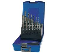 Jeu de tarauds pour machines DIN 371/376 B VA M3-M12 14 pcs. HSS-Co Boîte plastique TECWERK