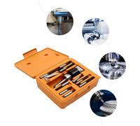 Jeu de têtes d'alésage 9 pièces pour fraiseuse - MT2-F1-9pcs - Cône Morse MK2 - Filetage M12 - Plage d'alésage 10–125 mm - Pas de 0,01 mm - Décalage max. 15,9 mm