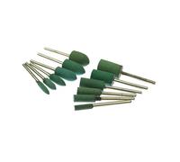Jeu de têtes de meulage à pointe montée en caoutchouc, 10 pièces | Polissage et meulage for outils électriques rotatifs, moule (mélange de 12 pièces)