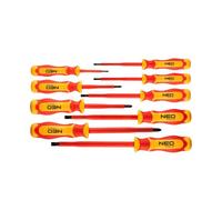 Jeu de tournevis 1000 V - NEO TOOLS - 04-143 - 9 pcs (plats & PH) - Isolation 1000 V certifié TÜV - Manche bimatière