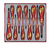 Jeu de tournevis 1000V TTD-tray 10 pcs Teng Tools TTDV910N-1