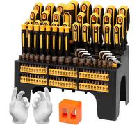 Jeu de tournevis 131 pièces - Jeu d'outils de précision magnétiques - Acier au chrome-vanadium - Clés à douille et embouts - Clés Allen - Support de rangement