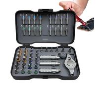 Jeu De Tournevis À Cliquet - Embóuts De Précision Magnétiques, Kit De Réparation Portable, Tournevis Multi-outils | Boîte De Rangement, Poignée À Cliquet, Réparation Électronique De Bricolage Pour Meu