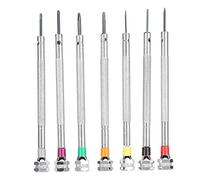 Jeu de tournevis à fente en cuivre de 0,8 à 2,0 mm, tournevis pour horlogers destinés à la réparation de montres, kit d’outils de précision de 7 pièces avec pointes fines pour