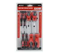 Jeu de tournevis - AWTOOLS - Blister S2 - Lames CrV S2 trempées - Pointe magnétique oxydée - 8 pièces (SL/PH)