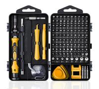Jeu de tournevis de précision 25/115/135/140 en 1, embouts de tournevis hexagonaux magnétiques, Kit d'outils manuels pour réparation Xiaomi Mac PC Mobile iPhone 135 in 1 red