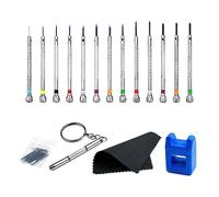 Jeu de tournevis de précision en acier inoxydable, Kit d ' outils de réparation de montre pour horloger, lunettes de montre, assortiment d ' outils à fente, Kit de réparation, jeu de tournevis