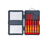 jeu de tournevis de precision isoles vde plats et cruciformes - 6 pcs -