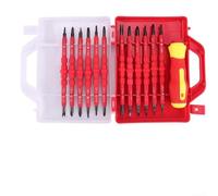 Jeu de tournevis électriques isolés 24 en 1 avec embouts magnétiques 1000 V | Ensemble de tournevis isolés Outils d'électricien Tournevis VDE Embouts magnétiques en acier au chrome vanadium
