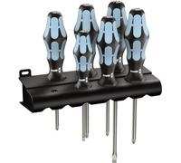 Jeu de tournevis en acier inoxydable 6 pièces - Wera 3334 3350 3355 6 + support