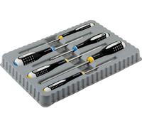 Jeu de tournevis ERGO™ en acier inoxydable pour vis à fente/Pozidriv (6 pcs) - BAHCO BE-9882i