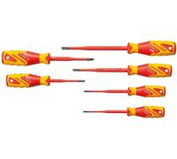 Jeu de tournevis Gedore VDE 2162-2172 PZ-06 cruciforme, vis à fente