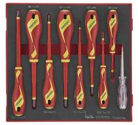 Jeu de tournevis isolées 1000V Foam2 tray PH- PZ 9 pièces Teng Tools TEDV909N-1