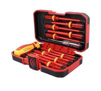 Jeu de Tournevis Isolés, Jeu de Tournevis D'électricien isolé Professionnel 1000 V avec Lames Interchangeables, 13 Pièces Tournevis Torx Pozidriv à Fente Phillips Magnétique