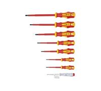 jeu de tournevis isoles plats et cruciformes vde/gs -