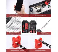 Jeu de tournevis - Kit d'outils - Boîte à outils remplie - Mini-embouts magnétiques