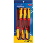 Jeu de tournevis Knipex, 6 piè VDE, à fente/Phillips, rouge/jaune, 1 pièce.
